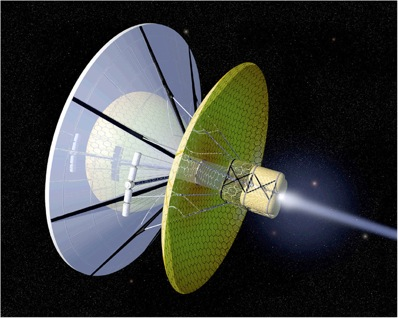 Illustration for article titled "Nuclear slapshots" could propel a spacecraft to Mars in just weeks